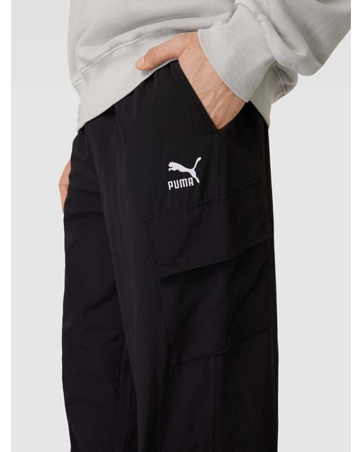 PUMA Sweatpants mit Label-Stitching in Blue für Herren