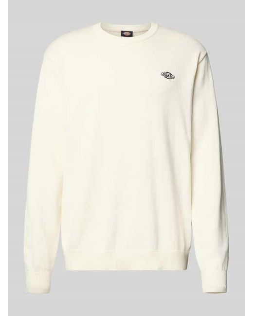 Dickies Strickpullover mit Rundhalsausschnitt Modell 'SUMMERDALE' in Natural für Herren