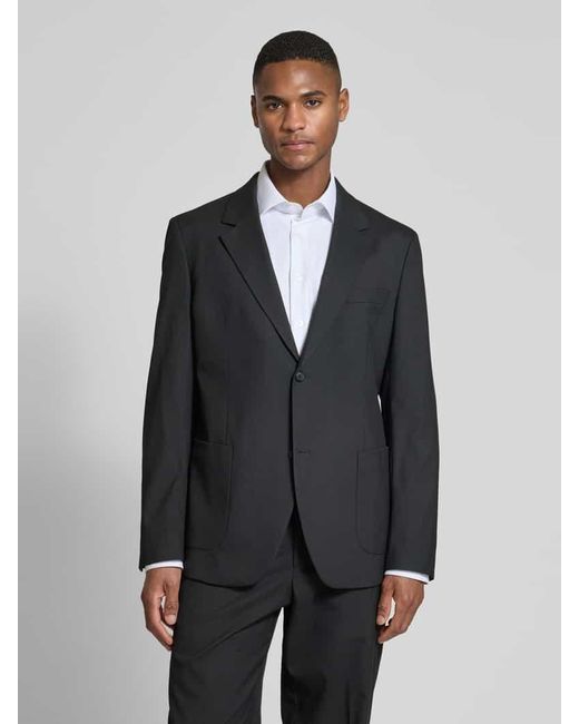 S.oliver Relaxed Fit Anzugsakko mit Viskoseanteil in Black für Herren