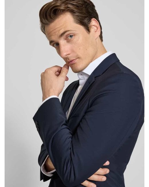 HUGO Super Slim Fit Anzugsakko aus Schurwoll-Mix Modell 'ARTIM204X' in Blue für Herren