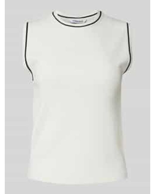 ZABAIONE Tanktop Met Ribboorden in het White