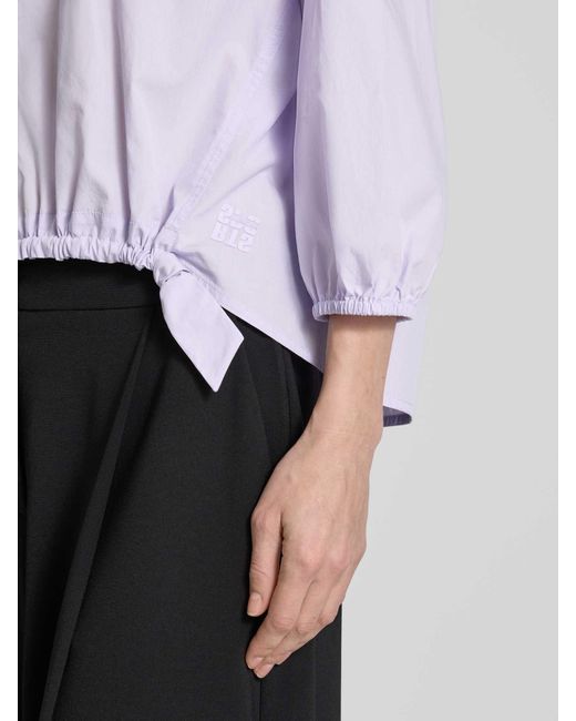Marc Cain Relaxed Fit Blouse Met 3/4-mouwen in het Purple