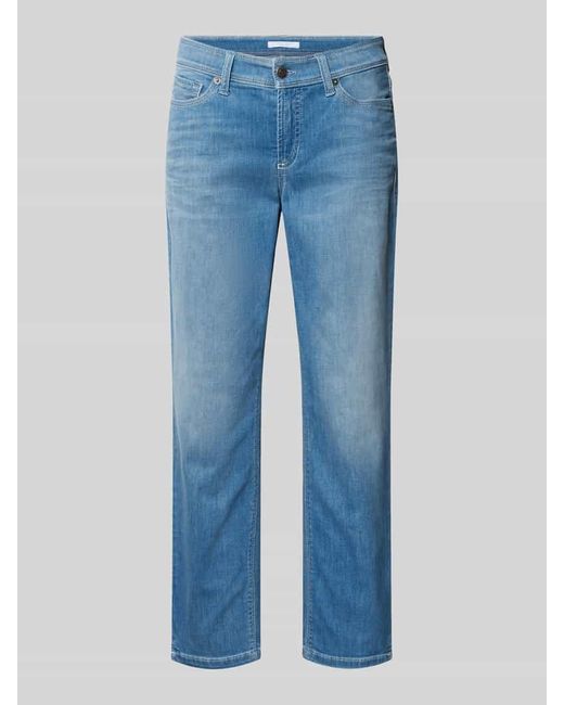 Cambio Blue Regular Fit Jeans im 5-Pocket-Design Modell 'PIPER'