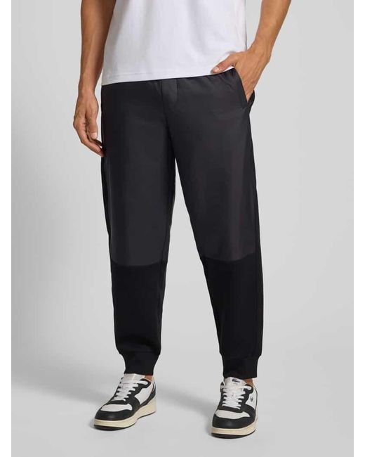 ARMANI EXCHANGE Relaxed Fit Sweatpants mit elastischem Bund Modell 'Felpa' in Blue für Herren