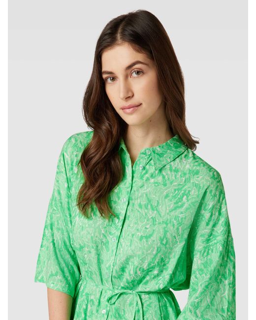 SOFT REBELS Midi-jurk Met All-over Motief in het Green voor heren