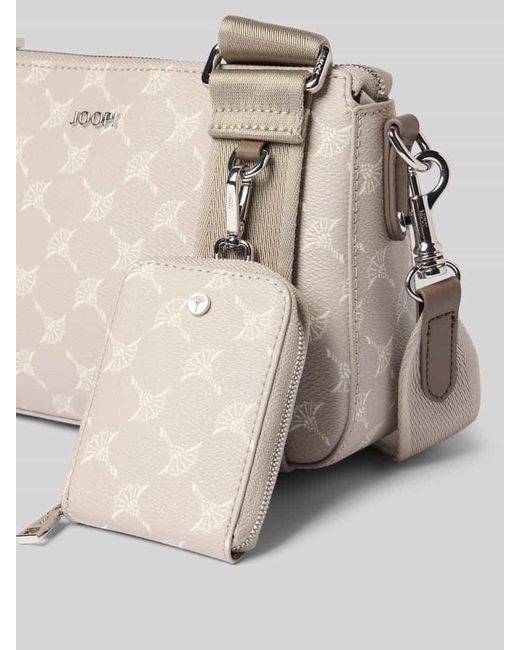 Joop! Natural Umhängetasche mit Label-Applikation Modell 'jasmina'