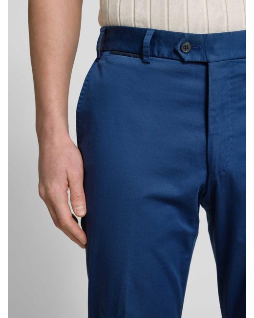 Hiltl Regular Fit Stoffen Broek Met Strookzak in het Blue voor heren