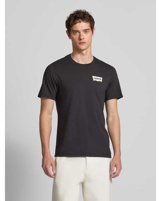 Levi's T-Shirt mit Label-Print in Black für Herren
