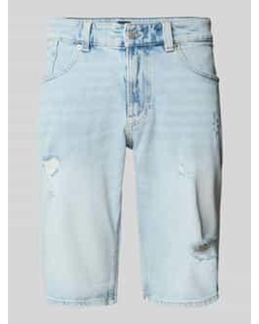 Tommy Hilfiger Regular Fit Korte Jeans Van Katoenmix, Model 'Ronnie' in het Blue voor heren