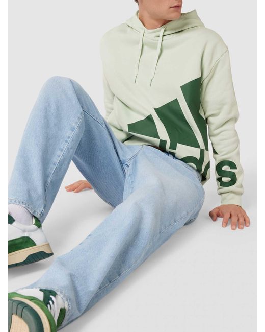 Adidas Hoodie Met Logoprint in het Green voor heren
