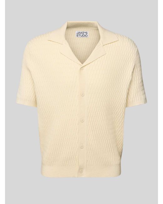 JAKE*S STUDIO MEN Vest Met Knoopsluiting in het Natural voor heren