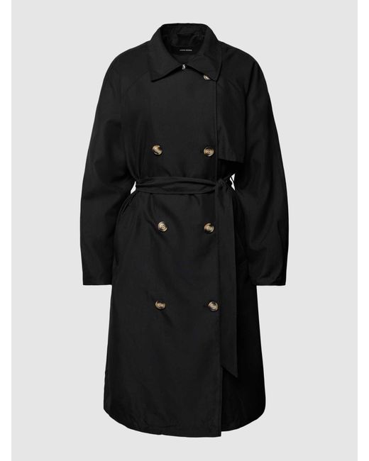 Vero Moda Trenchcoat mit Bindegürtel Modell 'DOREEN' in Black für Herren