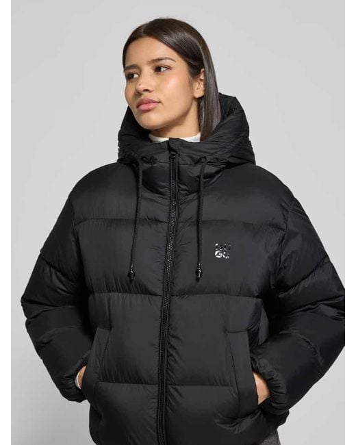 HUGO Black Regular Fit Daunenjacke mit Kapuze Modell 'FRANCESCA-1'
