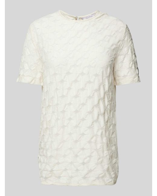 Max Mara T-shirt Met Ronde Hals in het White