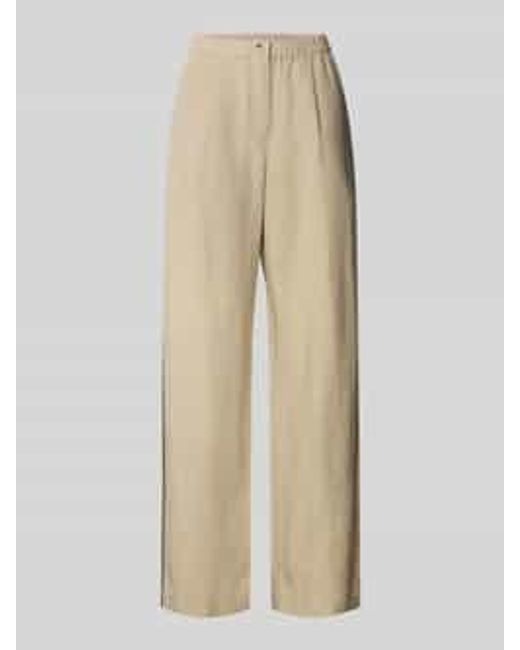 Samsøe & Samsøe Stoffen Broek Met Elastische Band, Model 'Satove' in het Natural