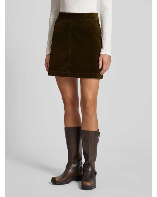 Marc O' Polo Green Regular Fit Mini-Rock aus Baumwoll-Mix