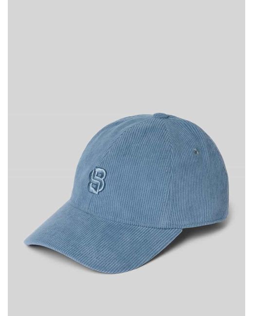 Boss Blue Basecap in Cord Optik Modell 'ARI'