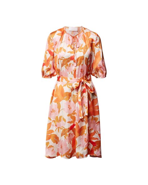 BOSS by HUGO BOSS Kleid mit floralem Muster Modell 'Daesala' in Pink | Lyst  DE