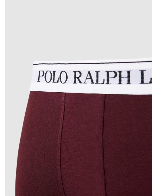 Polo Ralph Lauren Boxershort Met Elastische Band Met Logo in het Red voor heren