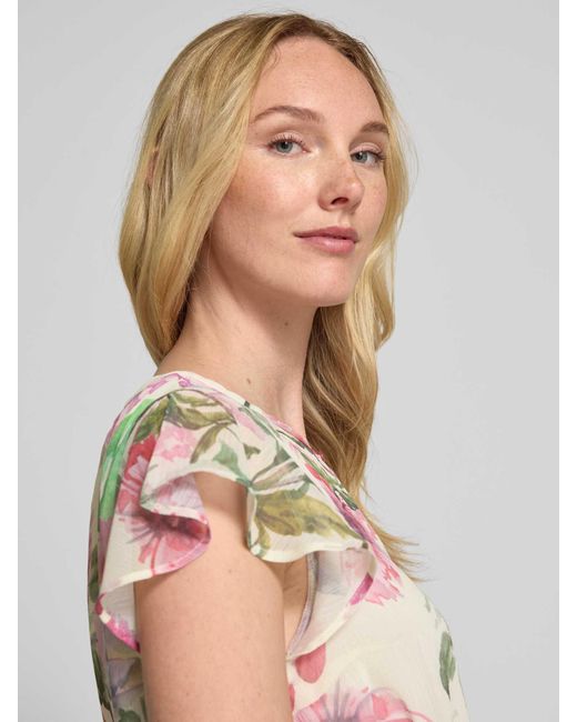 MORE&MORE Midi-jurk Met Strikceintuur in het Pink