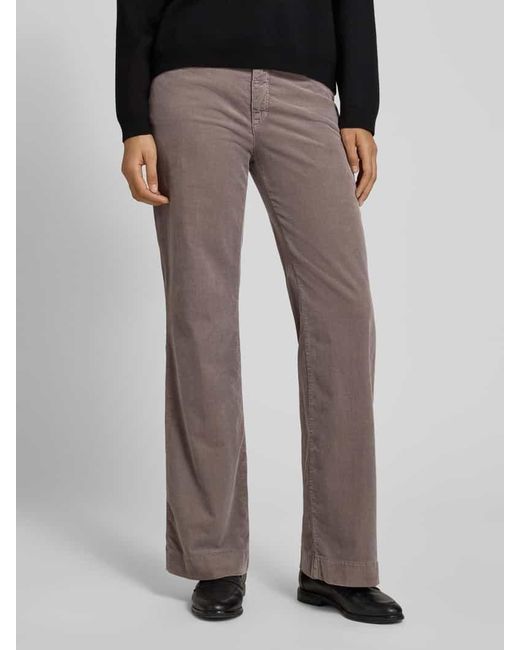 M·a·c Brown Cordhose mit weitem Bein und Eingrifftaschen
