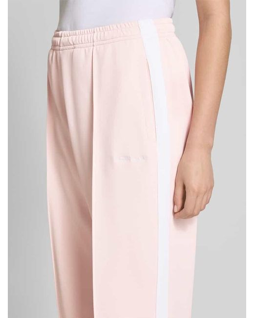 Guess Pink Sweatpants mit Ziernaht