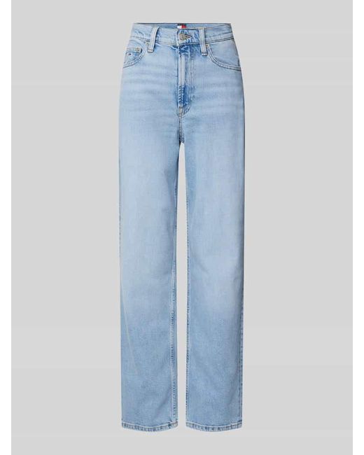 Tommy Hilfiger Blue Straight Leg Jeans aus Baumwoll-Mix Modell 'LAYLA'