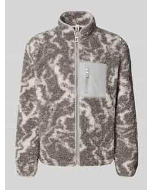 Only & Sons Regular Fit Jack Van Teddybont Met All-Over Motief, Model 'Jaimy' in het Gray voor heren