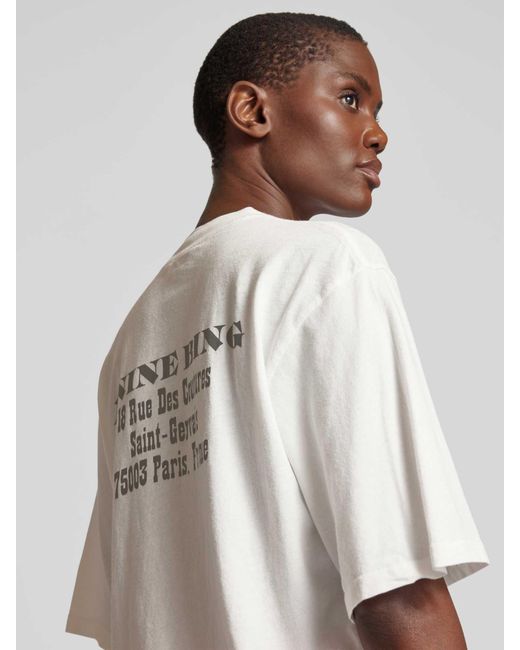 Anine Bing White Oversized T-Shirt aus reiner Baumwolle