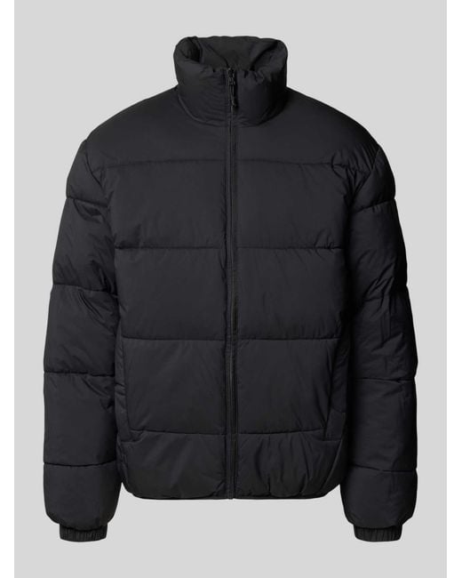 Tom Tailor Regular Fit Buffer Jacket Met Opstaande Kraag in het Black voor heren