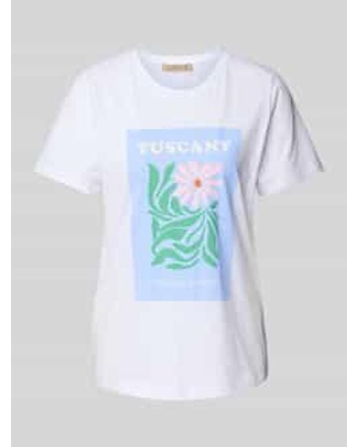 Smith & Soul T-shirt Met Motiefprint in het White