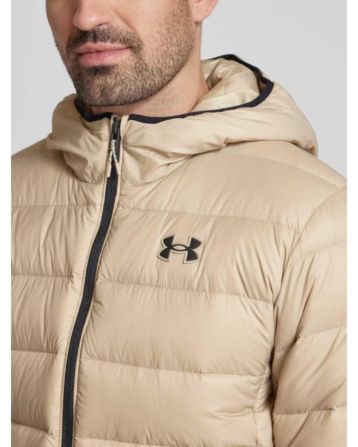 Under Armour Gewatteerd Jack Met Labelpatch in het Natural voor heren