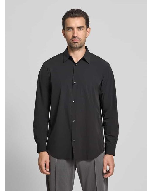 ARMANI EXCHANGE Regular Fit Freizeithemd mit Kentkragen in Blue für Herren