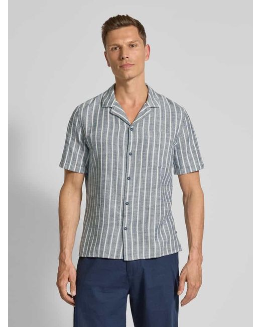 S.oliver Oversized Freizeithemd aus reiner Baumwolle in Blue für Herren
