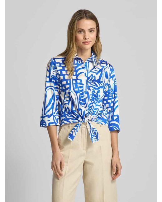 Marc Cain Blue Hemdbluse mit Knopfleiste