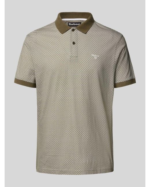Barbour Regular Fit Poloshirt Met Labelstitching in het Gray voor heren