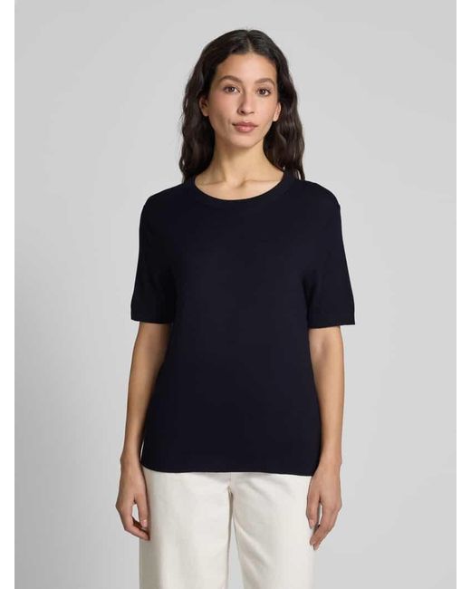 Smith & Soul Blue Strickshirt mit Rundhalsausschnitt