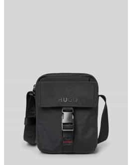 HUGO Handtas Met Labeldetail in het Black voor heren