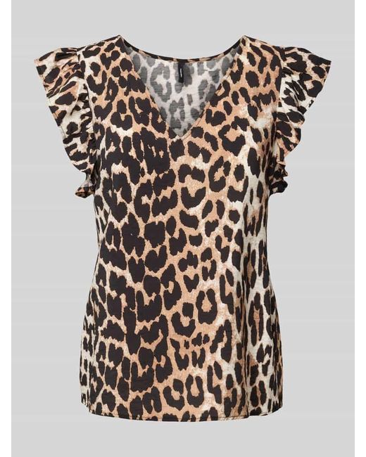 Vero Moda Multicolor Regular Fit Top mit Kappärmeln Modell 'JOSIE'