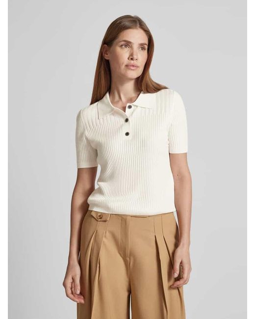 Marc Cain Natural Strickshirt Mit Strukturmuster