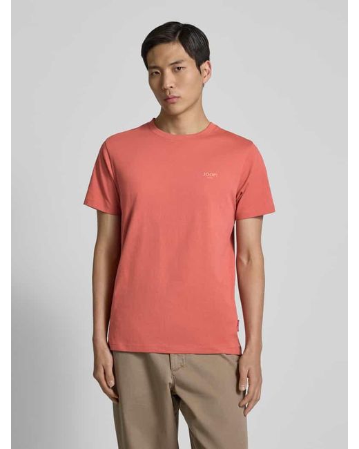 Joop! T-Shirt mit Label-Print Modell 'Alphis' in Pink für Herren