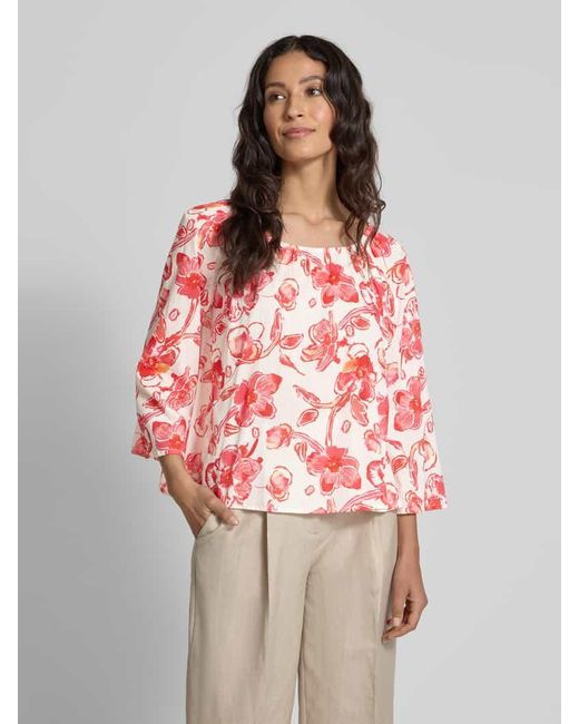 Christian Berg Women Pink Regular Fit Bluse mit 3/4-Arm