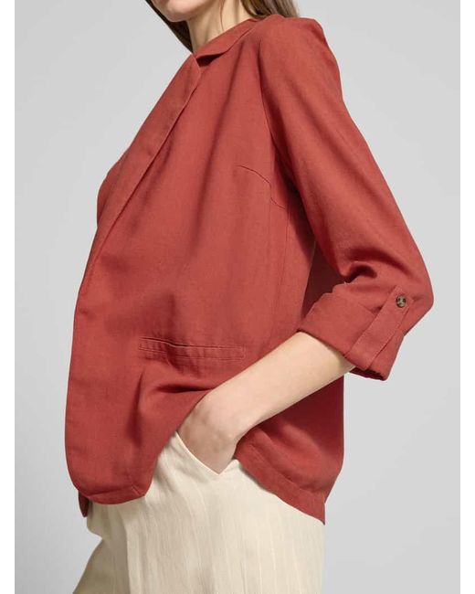 Vero Moda Red Regular Fit Blazer aus Viskose-Leinen-Mix Modell 'JESMILO'
