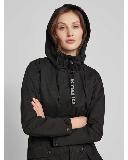 Khujo Mantel mit Druckknopfleiste Modell 'Lauren' in Black für Herren
