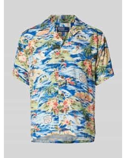 Polo Ralph Lauren Classic Fit Vrijetijdsoverhemd Met Reverskraag in het Blue voor heren
