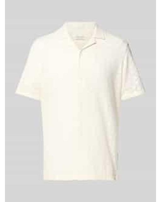 Casual Friday Regular Fit Vrijetijdsoverhemd Met Broderie Anglaise in het Natural voor heren
