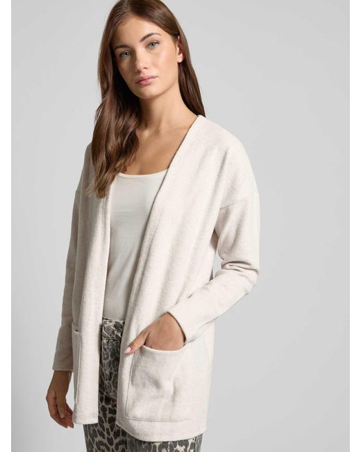 ONLY Regular Fit Cardigan Met Katoen in het Natural