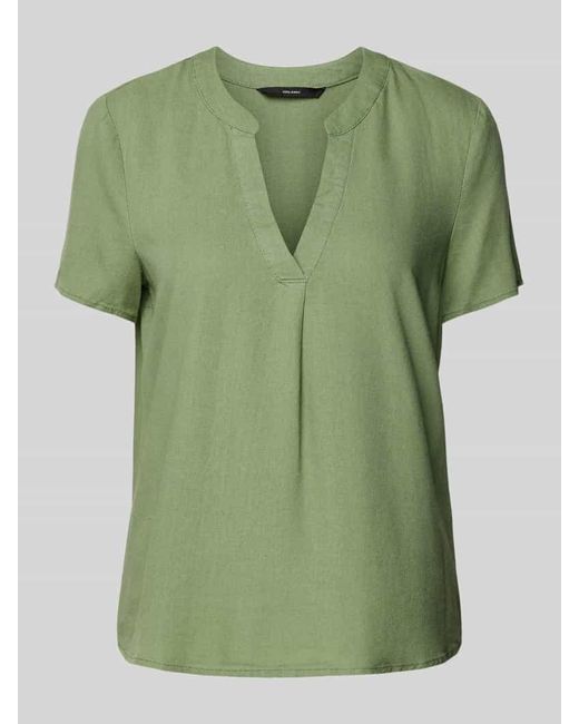 Vero Moda Green Bluse mit Tunikakragen Modell 'MYMILO'