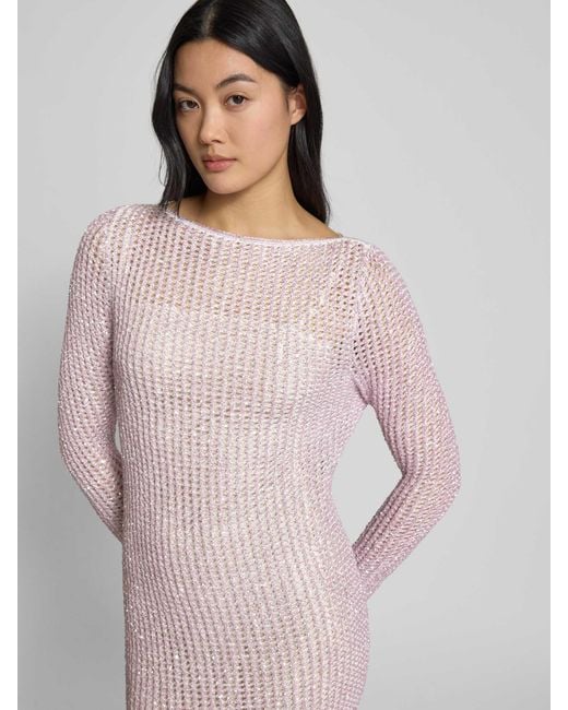 Marc Cain Gebreide Jurk Met Boothals in het Pink