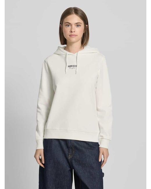 Tommy Hilfiger Natural Regular Fit Hoodie aus reiner Baumwolle